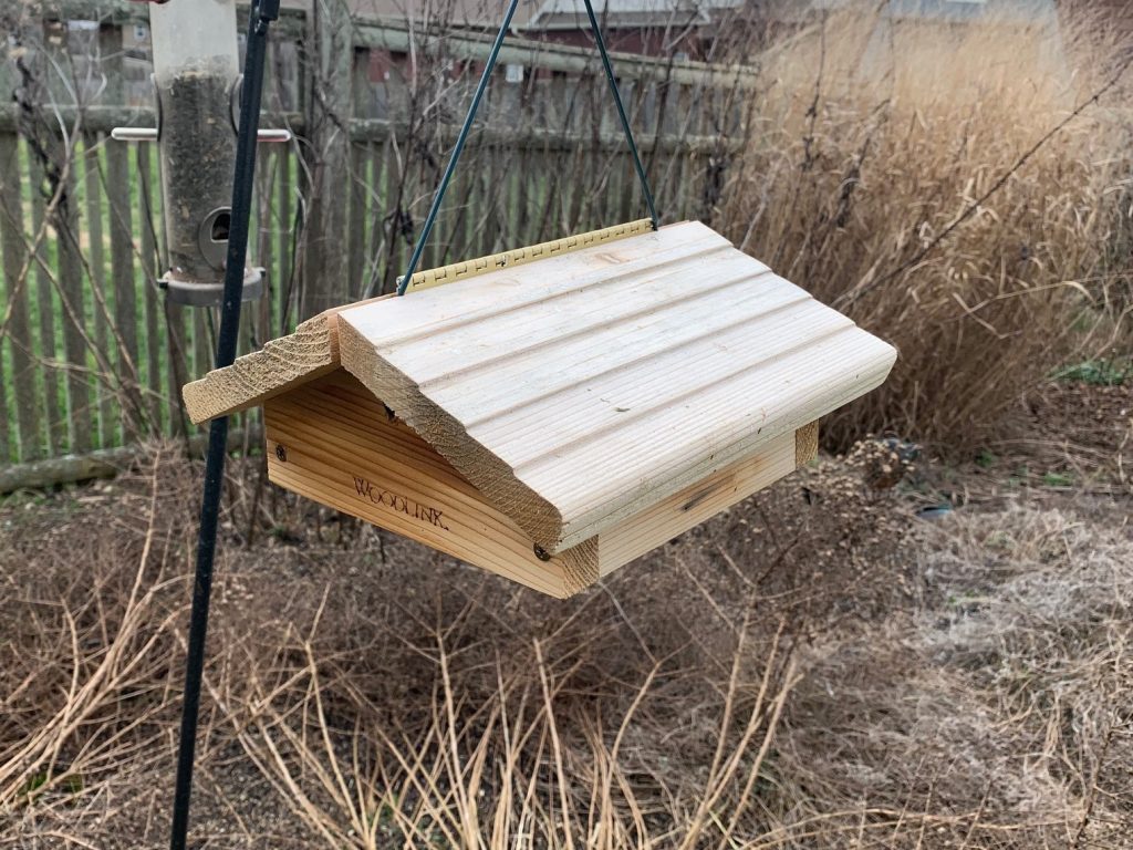 image of a hanging suet feeder