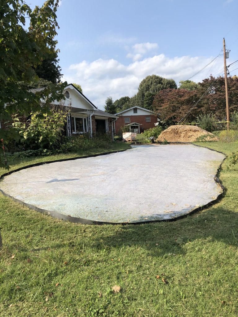 image of solarized garden bed